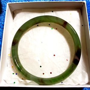 2 TONE COLORED JADE BRACELET